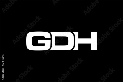 GDH creative letter logo design vector icon illustration