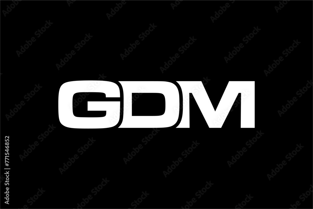 GDM creative letter logo design vector icon illustration GDM creative letter logo design vector icon illustration