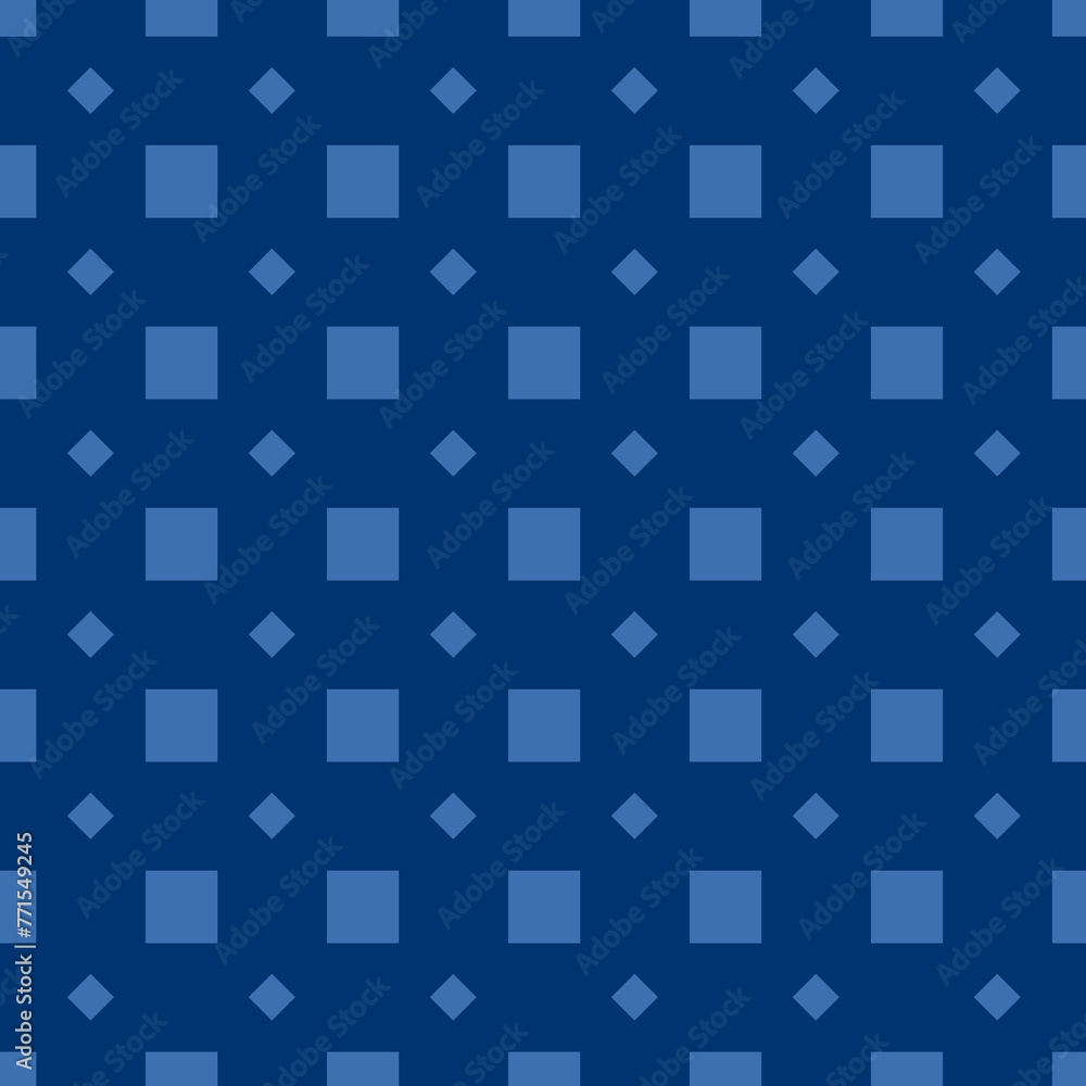 Basic Check and Diamond Classic Geometric in Blue Seamless Repeat Pattern Basic Check and Diamond Classic Geometric in Blue Seamless Repeat Pattern