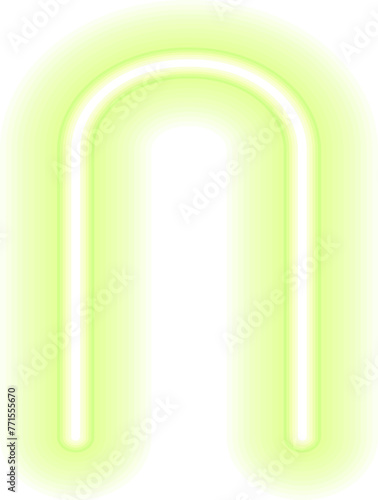 Colorful glowing linear design element. Abstract shining neon line  glowing linear geometric element
