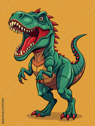 Highly detailed vector of a T Rex. © KHF