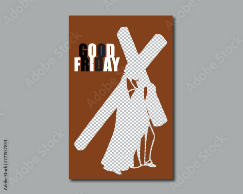 Good Friday poster template design