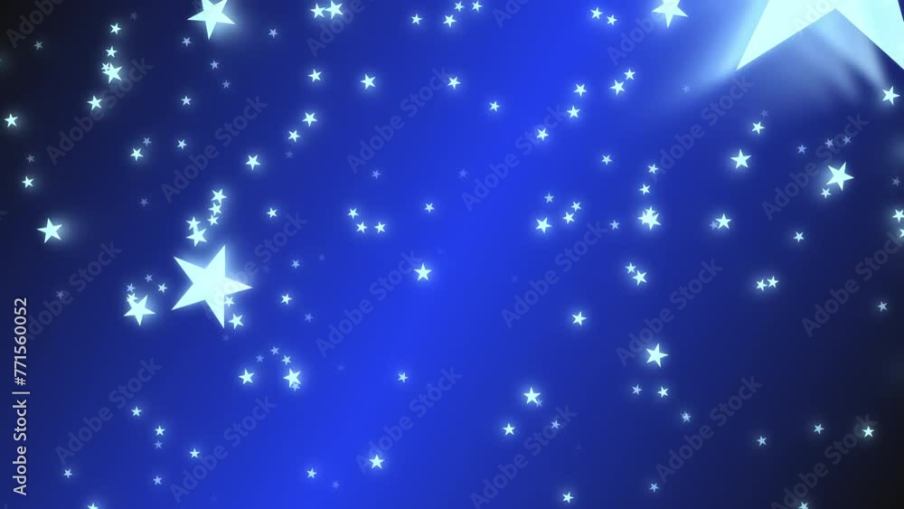 Light blue and transparent stars falling from blue gradient background. For various celebrations, Merry Christmas, Happy New Year, and Happy Holidays greeting.
Light blue and transparent stars falling from blue gradient background. For various celebrations, Merry Christmas, Happy New Year, and Happy Holidays greeting.