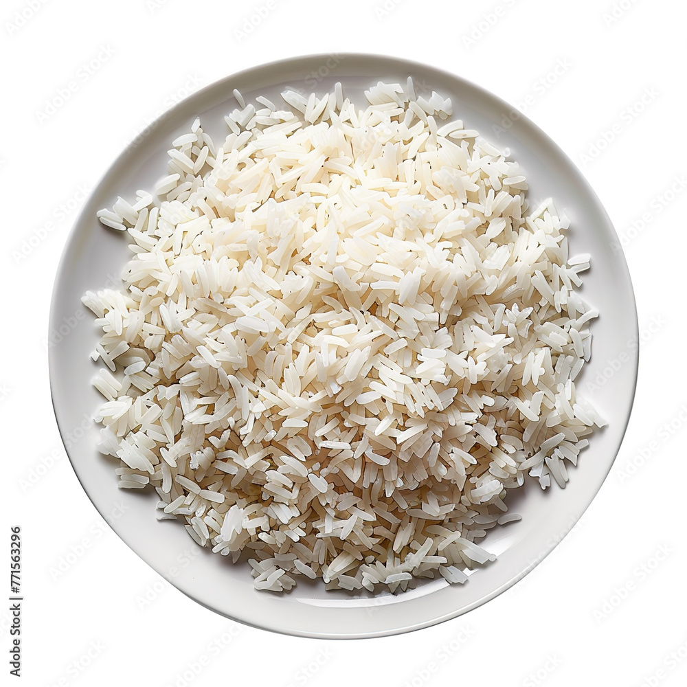 rice in a plate, isolated on transparent background Remove png, Clipping Path, pen tool rice in a plate, isolated on transparent background Remove png, Clipping Path, pen tool