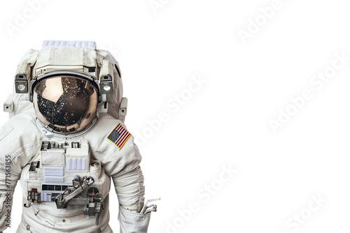 Astronout Border Frame Isolated On transparent