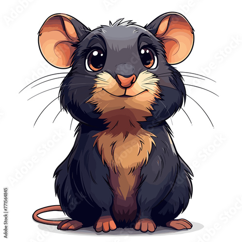 Rat Cartoon Icon, Isolated Transparent Background Images
