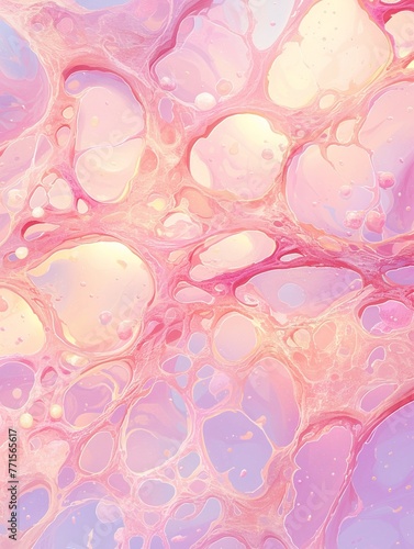 Articular cartilage chondrocytes, aerial shot, pastel shades, smooth surface photo