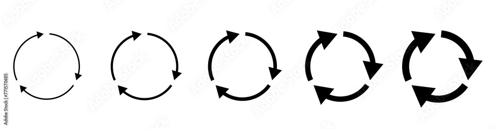 Recycle symbol collection. Set of recycle vector icons. Vector illustration Recycle symbol collection. Set of recycle vector icons. Vector illustration