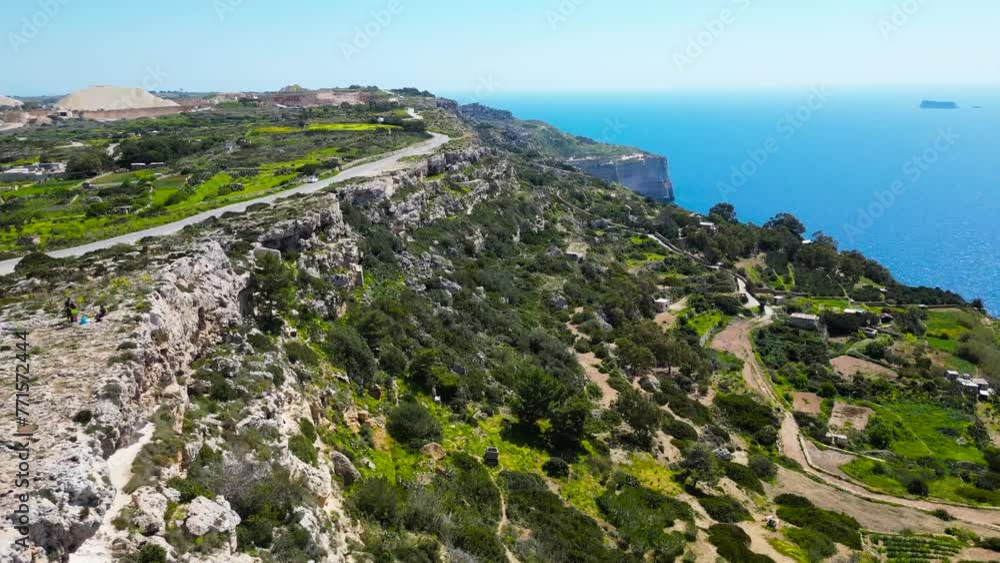 Dingli High Cliffs, Malta, aerial shots Dingli High Cliffs, Malta, aerial shots