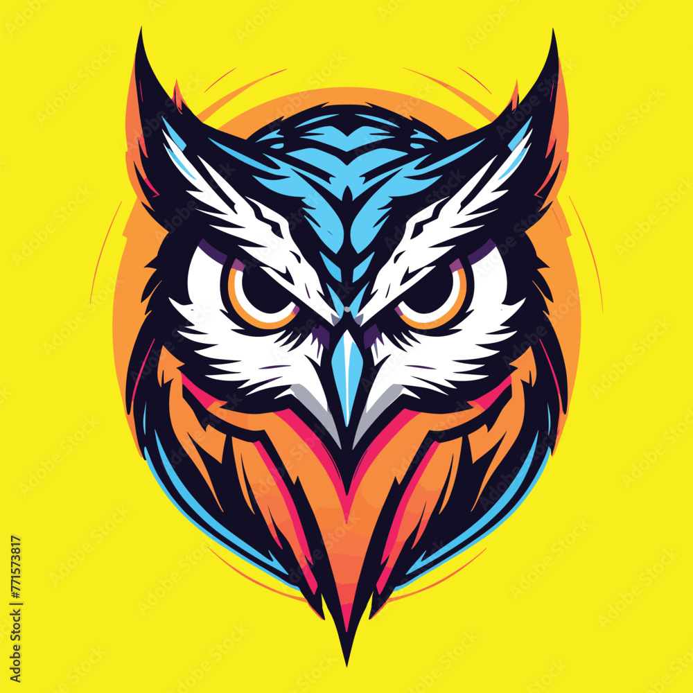 Fototapeta premium owl mascot illustration for branding