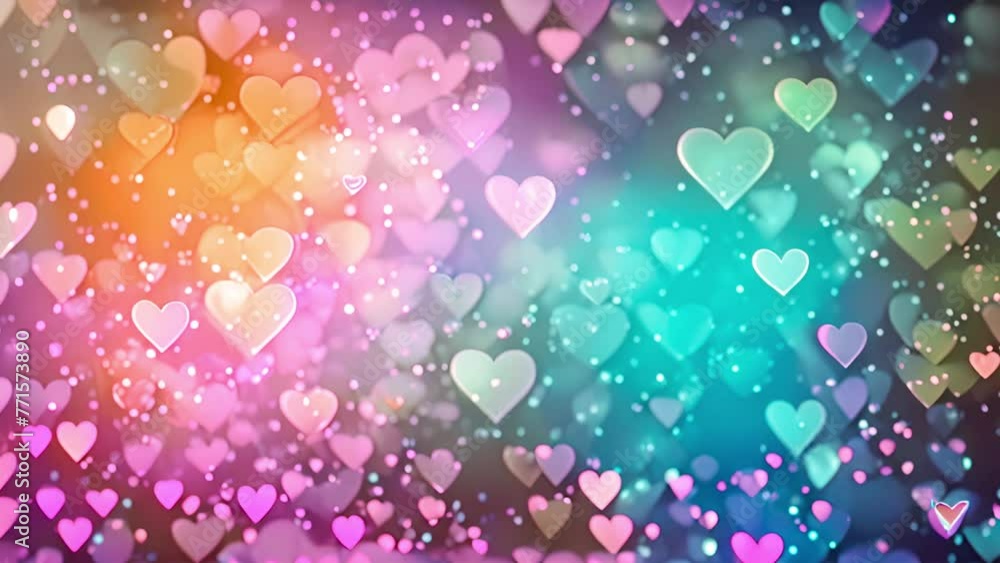 Heart background pastel colors. A vibrant and whimsical background filled with hearts in different sizes and shades, creating a delightful and romantic atmosphere. Pink,purple,blue 4k video effect Heart background pastel colors. A vibrant and whimsical background filled with hearts in different sizes and shades, creating a delightful and romantic atmosphere. Pink,purple,blue 4k video effect