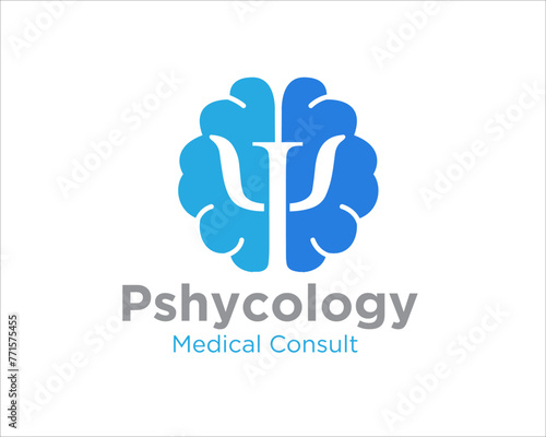 brain and psychology logo designs for medical service