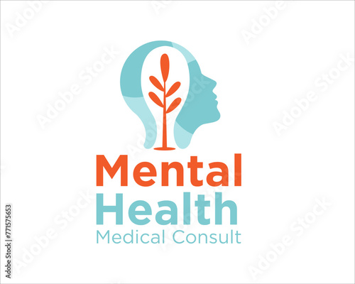 grow tree and mental health logo designs