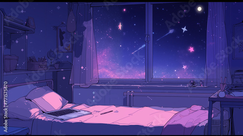 星空の綺麗な風景