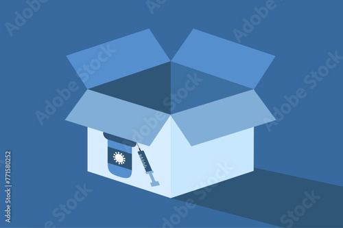 Vaccine out of stock or unavailable illustration