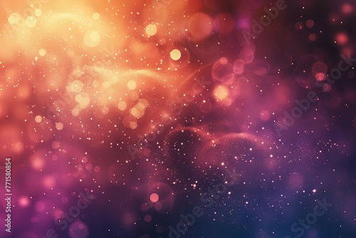 Abstract background with bright light, glowing particles, and textured gradient, digital art