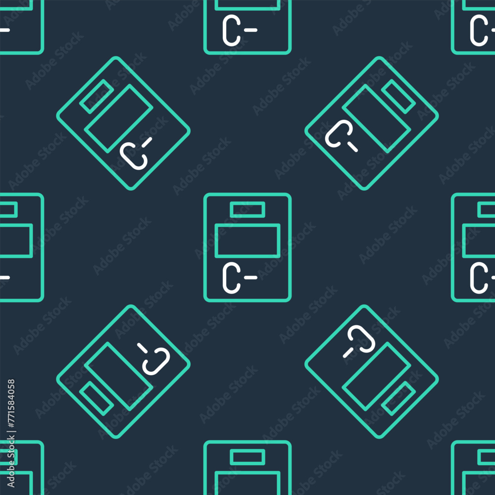 Line Exam paper with incorrect answers survey icon isolated seamless pattern on black background. Bad mark of test results. Vector Line Exam paper with incorrect answers survey icon isolated seamless pattern on black background. Bad mark of test results. Vector