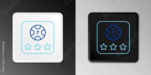 Line Online poker table game icon isolated on grey background. Online casino. Colorful outline concept. Vector