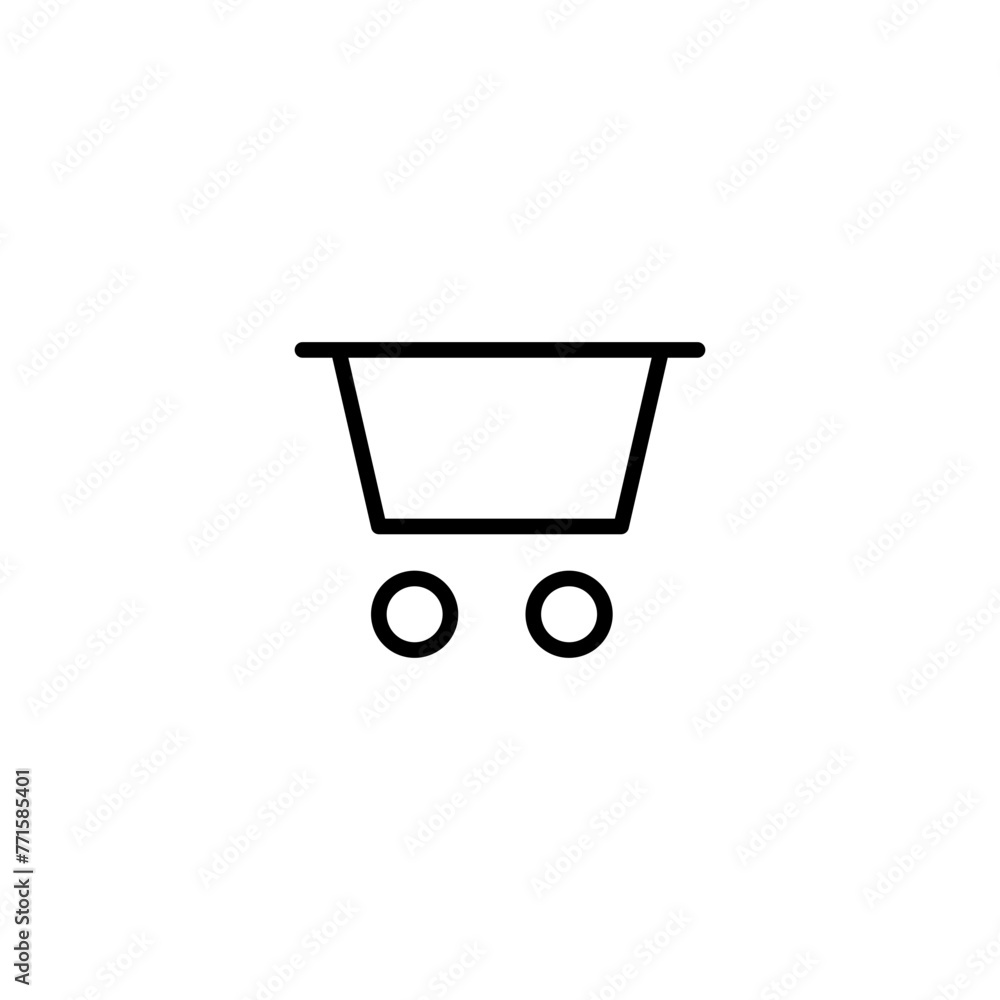 trolley line icon trolley line icon