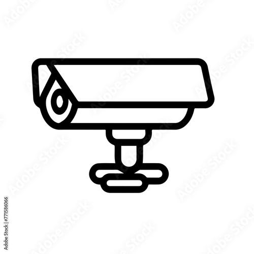 A surveillance camera icon white background