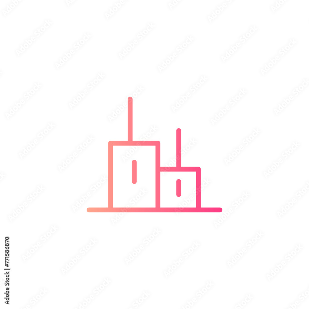 factory gradient icon factory gradient icon