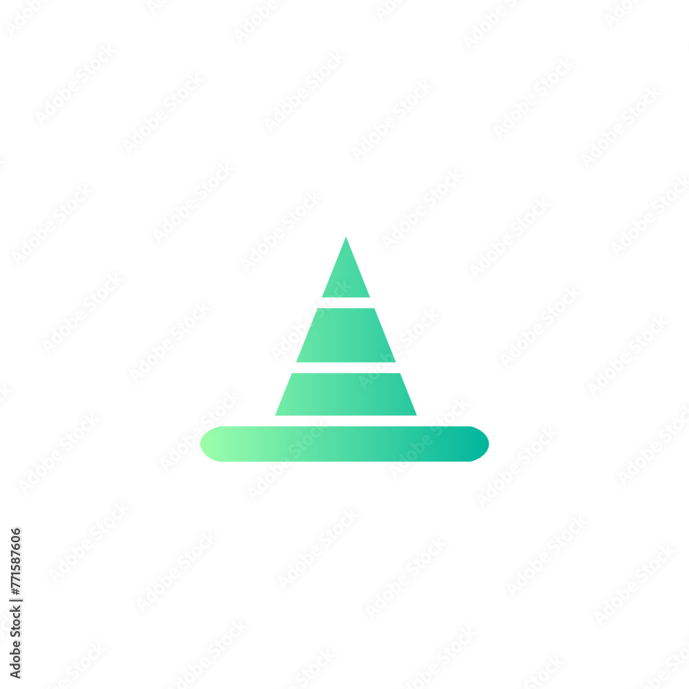 cone gradient icon cone gradient icon