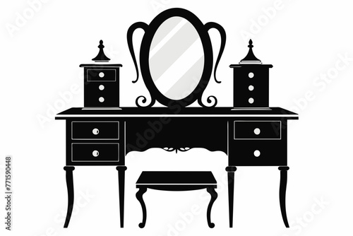 Attractive design of dressing table design.