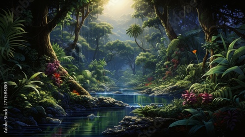 Rainforest adventure, the lushness of the tropics © Anuwat