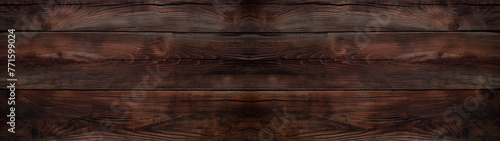 Wallpaper Mural Wooden wall, brown horizontal panel texture as background banner, natural plank board, space for web or print design Torontodigital.ca