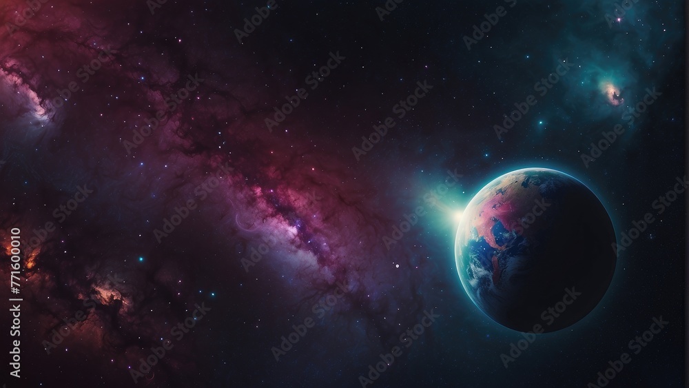 Cosmic Canvas Mesmerizing Outer Space Background