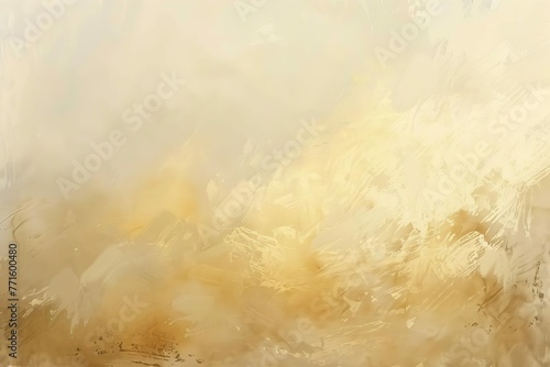 Abstract gold beige white gradient background with grainy noise texture, digital painting © Lucija