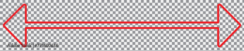 Horizontal dual thin long straight double ended arrow. Long straight arrow icons. Thin long straight double arrow. 11:11 photo