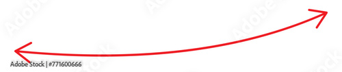Horizontal dual thin long straight double ended arrow. Thin long straight narrow two sided arch arrow. pointer, direction, position symbol and double arrow icon. 