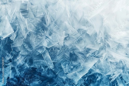 Abstract frozen ice texture background, cold winter backdrop, high-resolution digital photo
