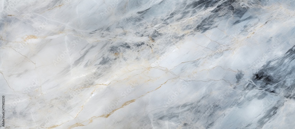 A close up of a marble texture resembling Cumulus clouds, Wind waves, or Meteorological phenomena. The pattern mimics a landscape with sky, water, waves, rocks, and freezing temperatures A close up of a marble texture resembling Cumulus clouds, Wind waves, or Meteorological phenomena. The pattern mimics a landscape with sky, water, waves, rocks, and freezing temperatures