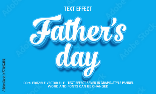 Father s Day 3d editable text effect style