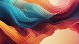 Flowing Organic Vibes Abstract Gradient Wallpaper Header Illustration