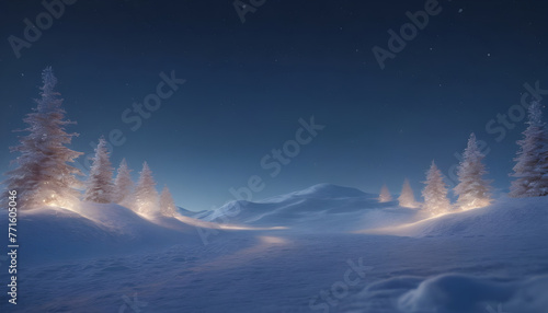 Background winter snow with snowdrifts with beautiful light 6