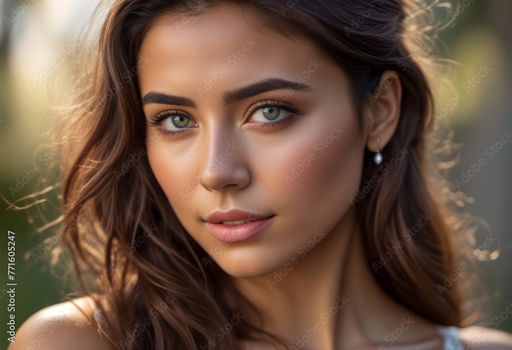 A Portrait Of Breathtakingly Gorgeous, Exotic, Beautiful Woman.
A Portrait Of Breathtakingly Gorgeous, Exotic, Beautiful Woman.