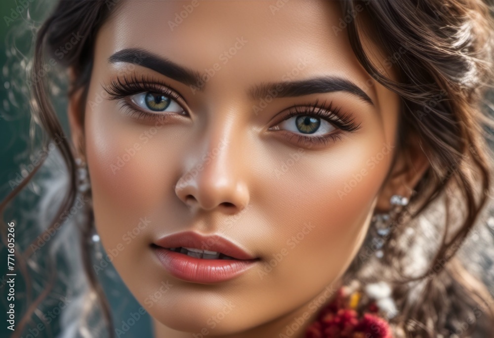 A Portrait Of Breathtakingly Gorgeous, Exotic, Beautiful Woman.
A Portrait Of Breathtakingly Gorgeous, Exotic, Beautiful Woman.