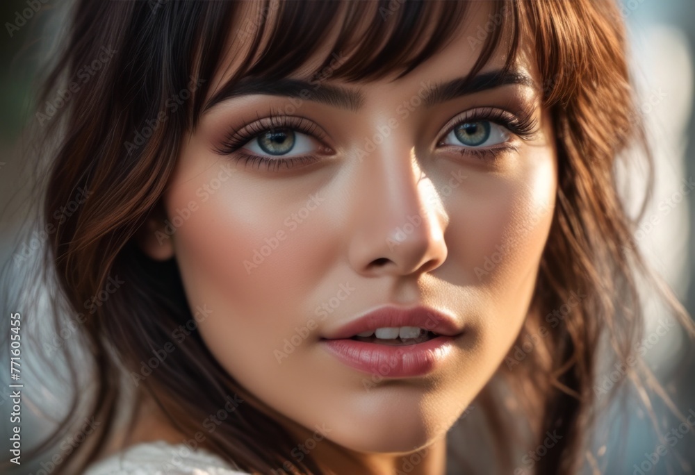 A Portrait Of Breathtakingly Gorgeous, Exotic, Beautiful Woman.
A Portrait Of Breathtakingly Gorgeous, Exotic, Beautiful Woman.