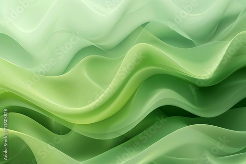 Abstract organic green background with flowing curves and gradients, save the planet concept
