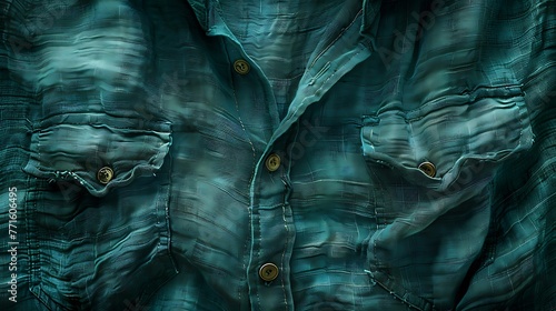 Marvel at the play of light and shadow on a textured linen shirt, 