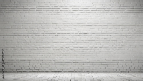 Modern Minimalism White Brick Wall Background