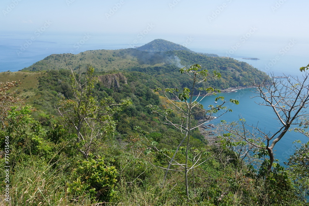 Blick vom Cerro Vigia auf der Insel Isla Taboga in Panama