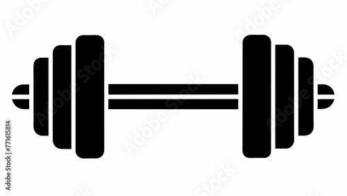 dumbbell on a white background vector illustration