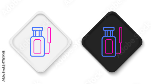 Line Garden sprayer for water, fertilizer, chemicals icon isolated on white background. Colorful outline concept. Vector