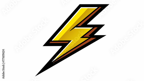 lightning bolt isolated on white background 