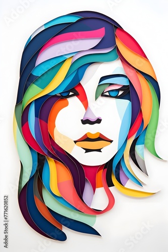 3D Anthropomorphic Pop Art  A Bold and Vibrant Woman Character