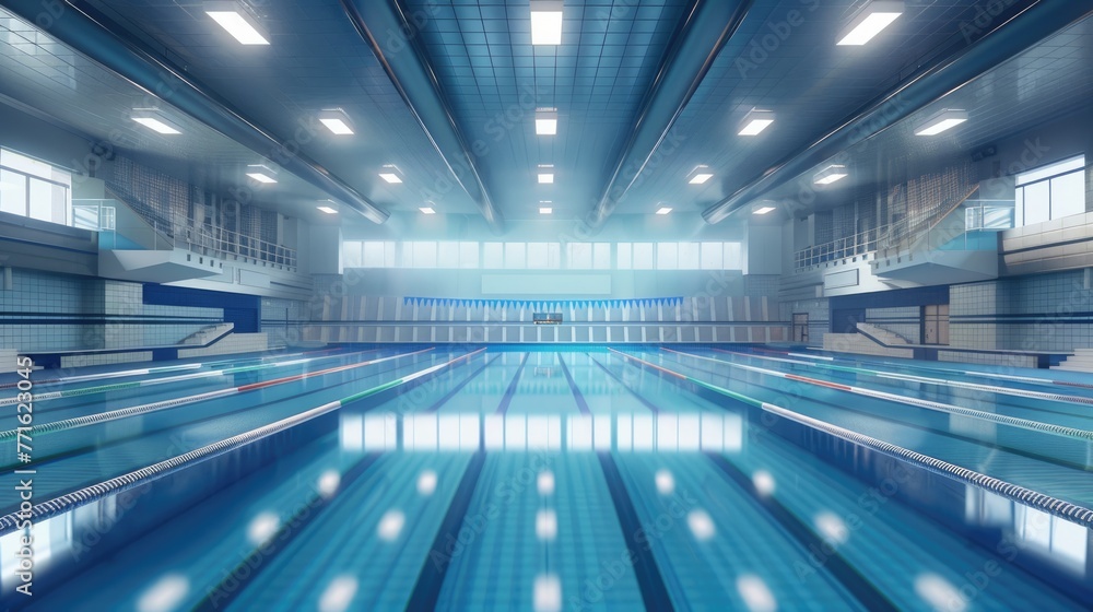 Swimming pool indoor stadium. Swimming pool indoor stadium.